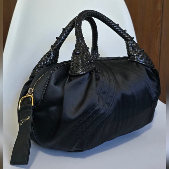 Fendi Black Satin Baby Spy Bag - Picture 13 of 17